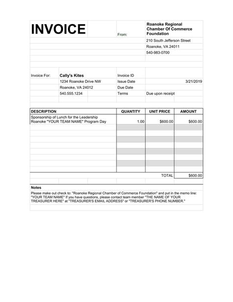 Free Printable Invoice Templates Download