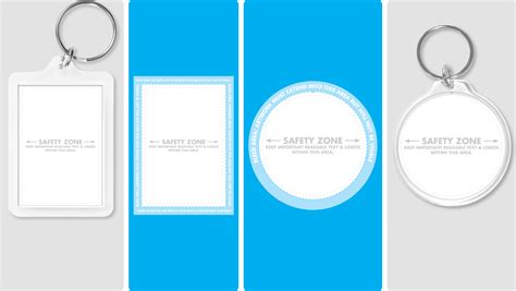 Free Printable Keychain Template Plastic Key Tags