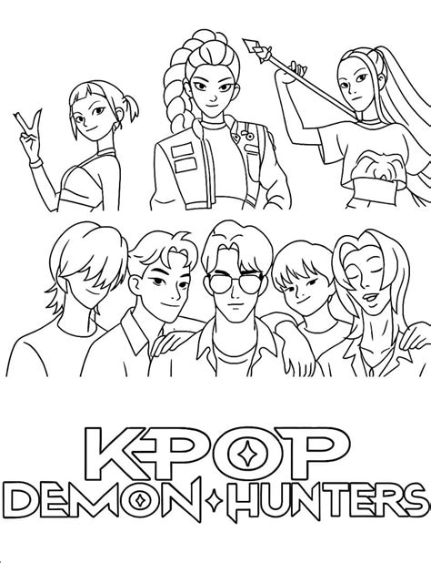 Free Printable Kpop Demon Hunters
