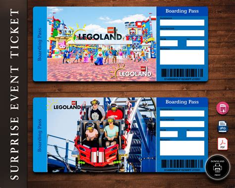 Free Printable Legoland Ticket Template