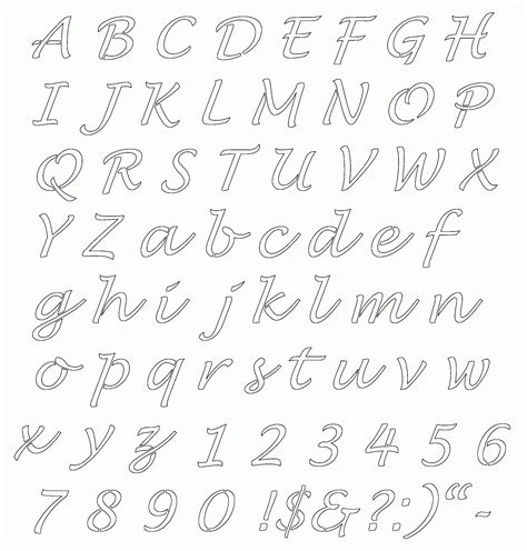 Free Printable Lettering Templates