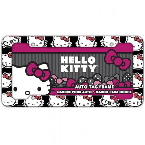 Free Printable License Plate Template Hello Kitty