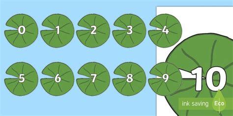Free Printable Lily Pad Number Line 0-100