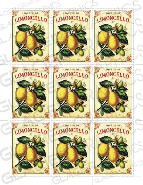 Free Printable Limoncello Labels Free Download