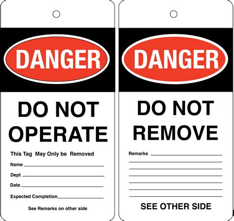 Free Printable Lockout Tagout Signs