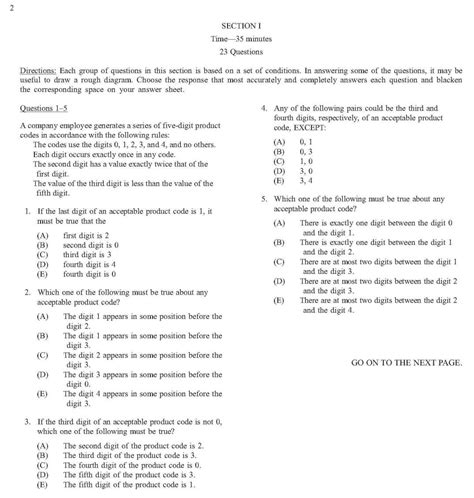 Free Printable Lsat Practice Test