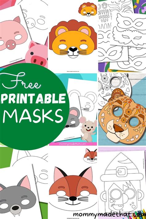 Free Printable Mask Templates For Kids