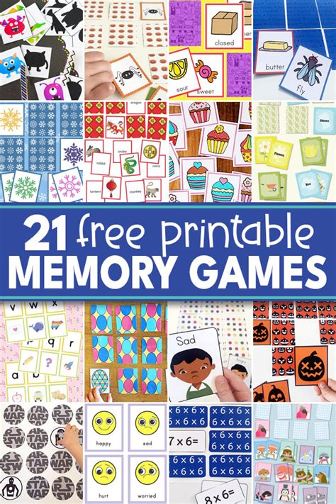 Free Printable Matching Games for Kids