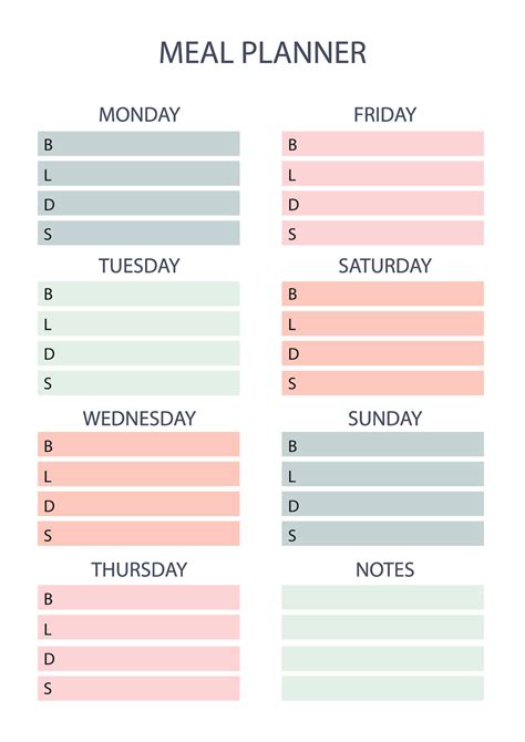 Free Printable Meal Planner Pdf