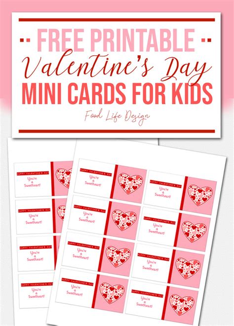 Free Printable Mini Valentine Cards