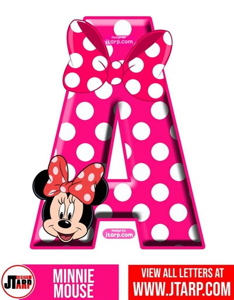 Free Printable Minnie Mouse Alphabet Letters