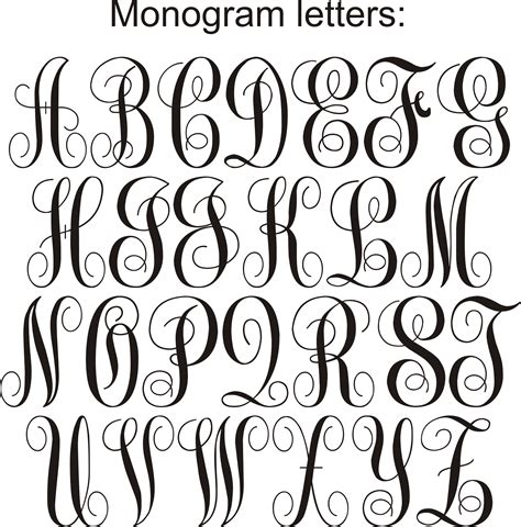Free Printable Monogram Letters