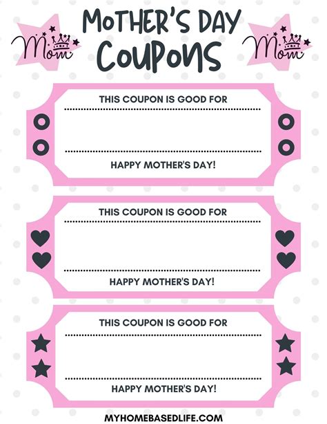 Free Printable Mother's Day Coupons