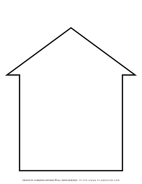 Free Printable My House Template