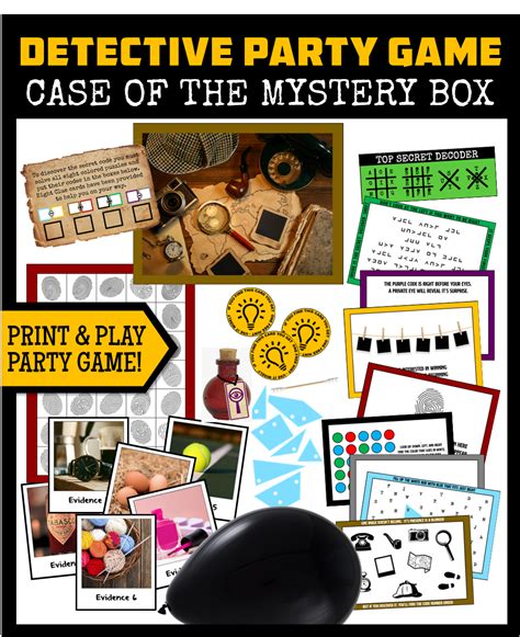 Free Printable Mystery Games For 6 Players