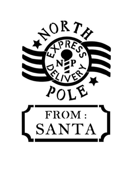 Free Printable North Pole Shipping Shipping Label From Santa