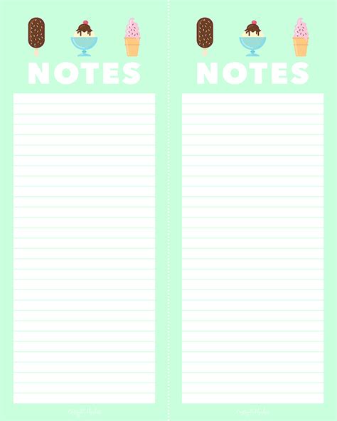 Free Printable Notepads