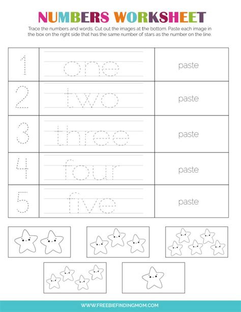 Free Printable Number Worksheets For Preschoolers