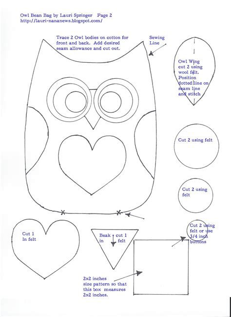 Free Printable Owl Pattern