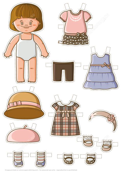 Free Printable Paper Doll Template