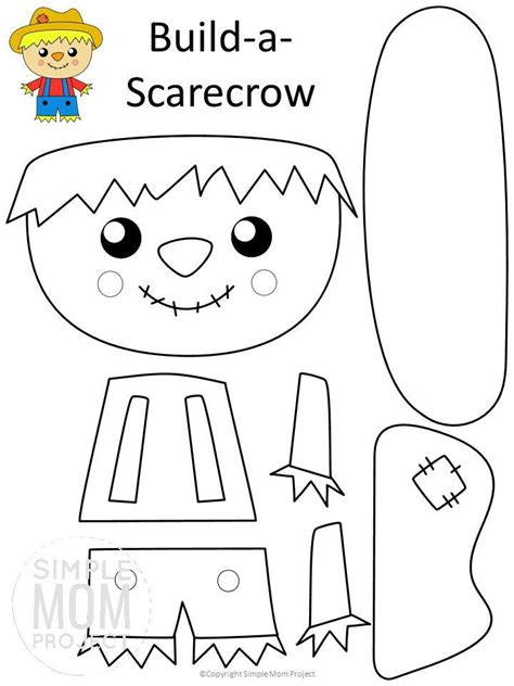 Free Printable Paper Scarecrow Template