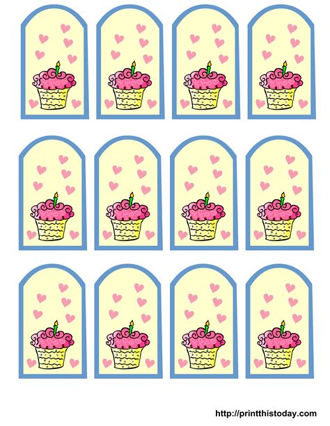 Free Printable Party Favor Tags