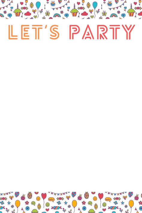 Free Printable Party Invitations Templates Uk