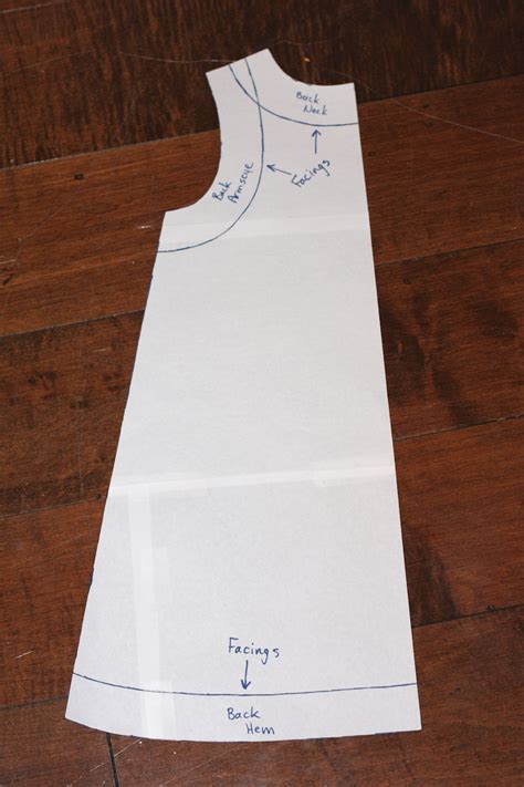 Free Printable Pattern For A Simple Short Sleeved Dress