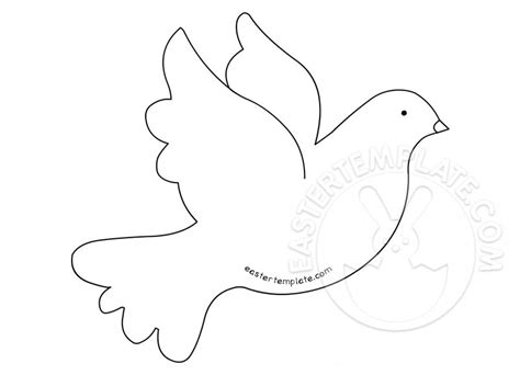 Free Printable Peace Dove Template