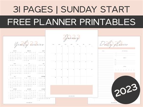 Free Printable Planner 2023