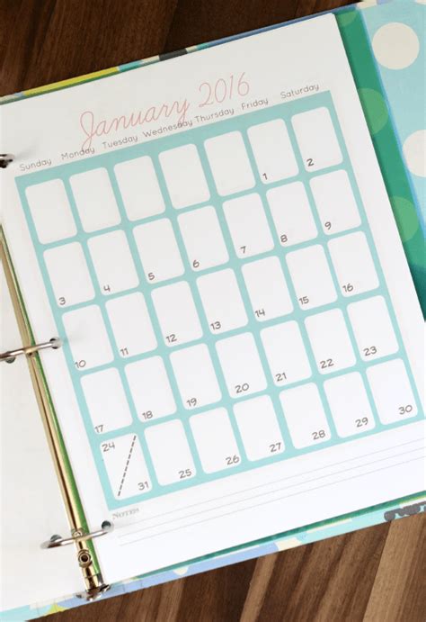 Free Printable Planner Pages For 3 Ring Binder 2022