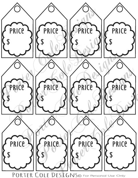 Free Printable Price Tags