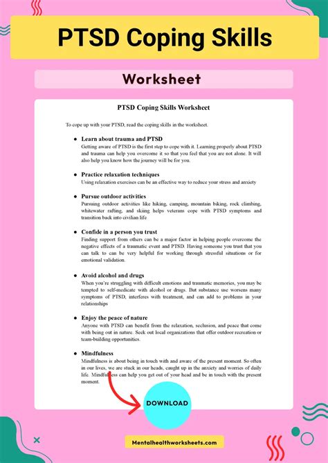 Free Printable Ptsd Worksheets