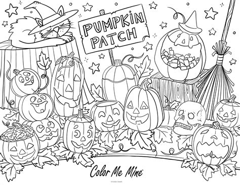 Free Printable Pumpkin Patch Coloring Pages