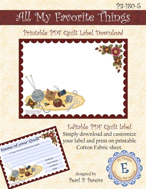 Free Printable Quilt Labels And Quilt Label Ideas