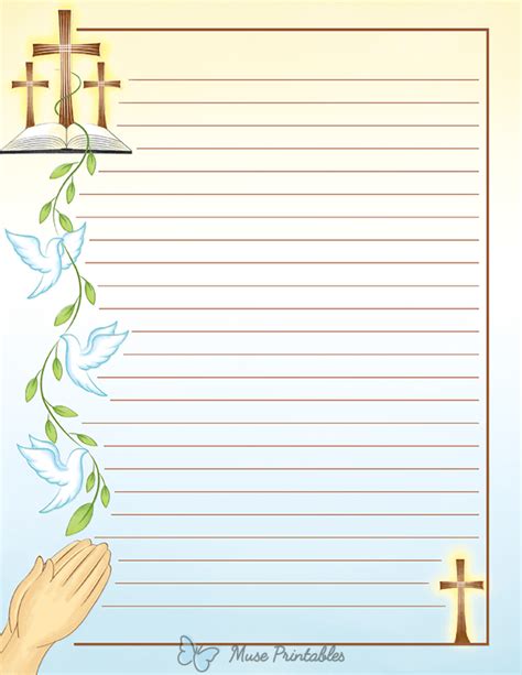 Free Printable Religious Stationery Templates