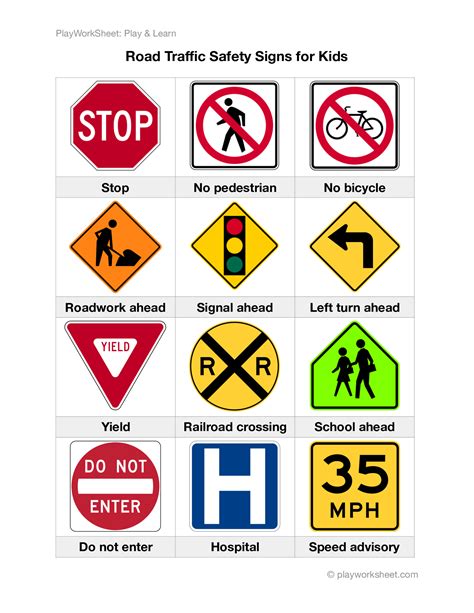 Free Printable Road Signs For Preschool