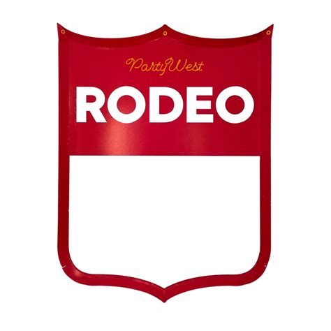 Free Printable Rodeo Back Number Template