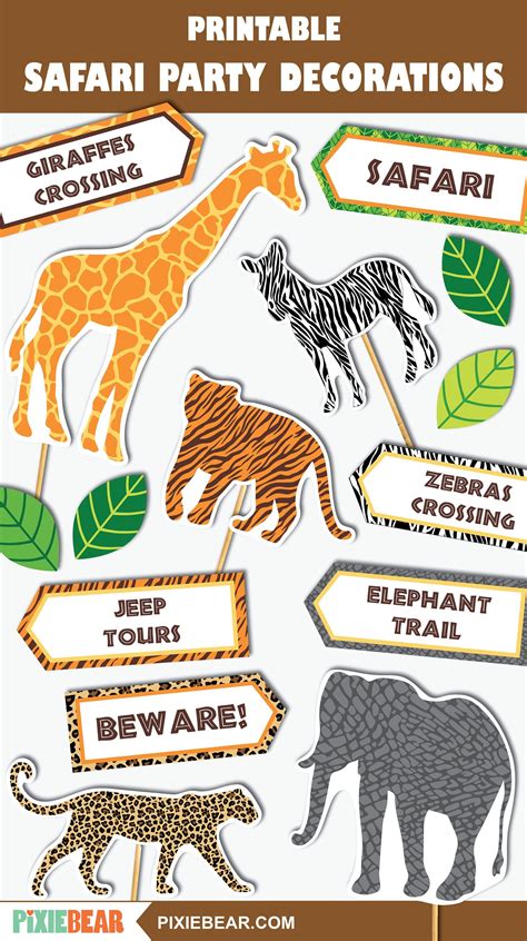 Free Printable Safari Signs