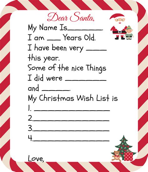Free Printable Santa Letters for Kids