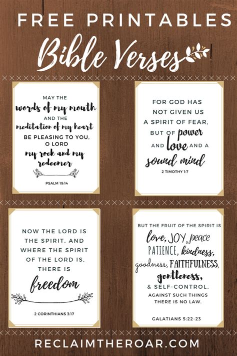 Free Printable Scripture Verses