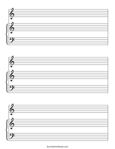 Free Printable Sheet Music Blank
