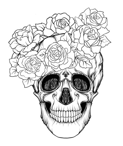 Free Printable Skull Coloring Pages