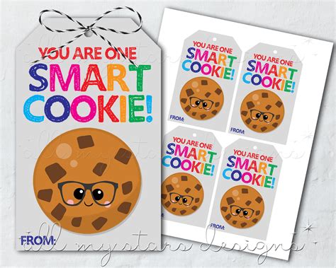 Free Printable Smart Cookie Tags