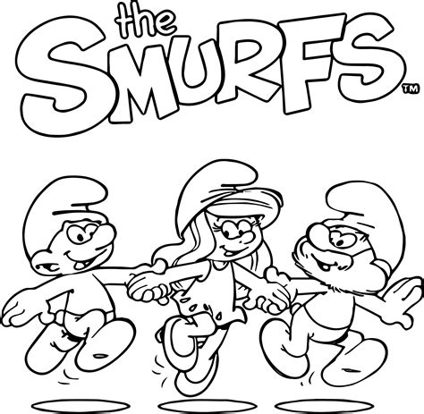 Free Printable Smurf Coloring Pages