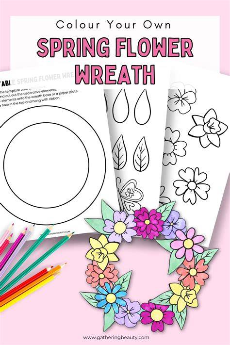 Free Printable Spring Wreath Crafts