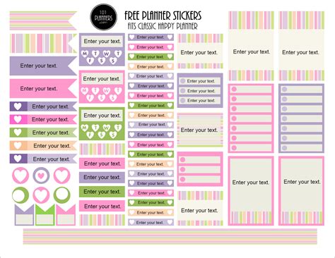 Free Printable Stickers For Planners