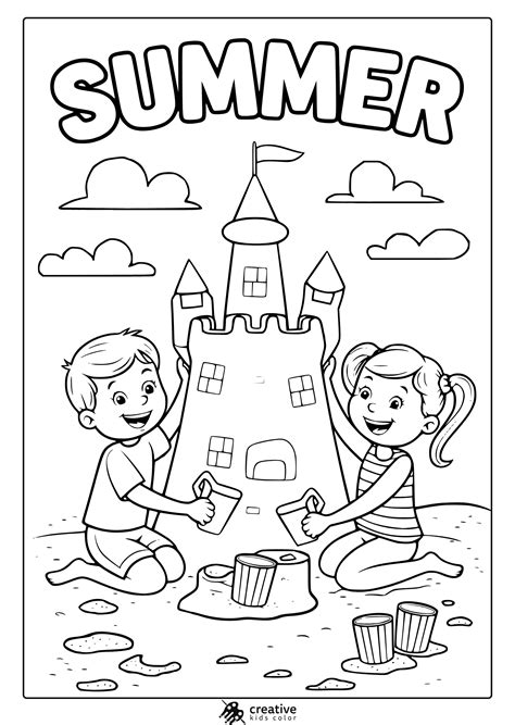 Free Printable Summer Coloring Pages For Kindergarten