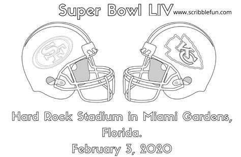 Free Printable Super Bowl Coloring Pages