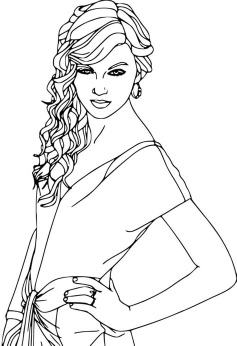 Free Printable Taylor Swift Coloring Pages